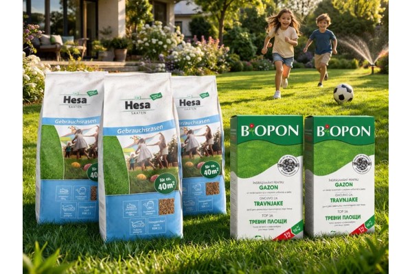 Стартов пакет за 100 м² морава Декоративна HESA RSM 2.3 + Biopon